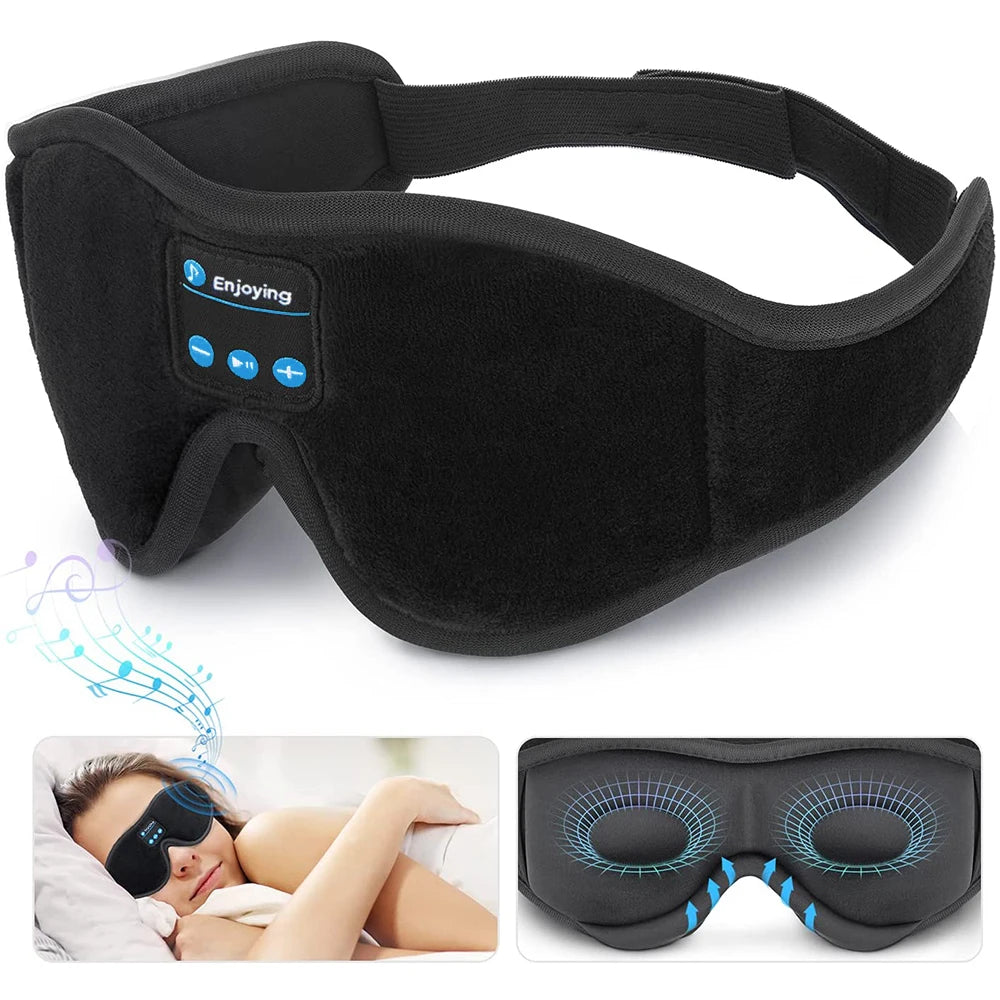 Enjoying Bluetooth meditation eye mask
