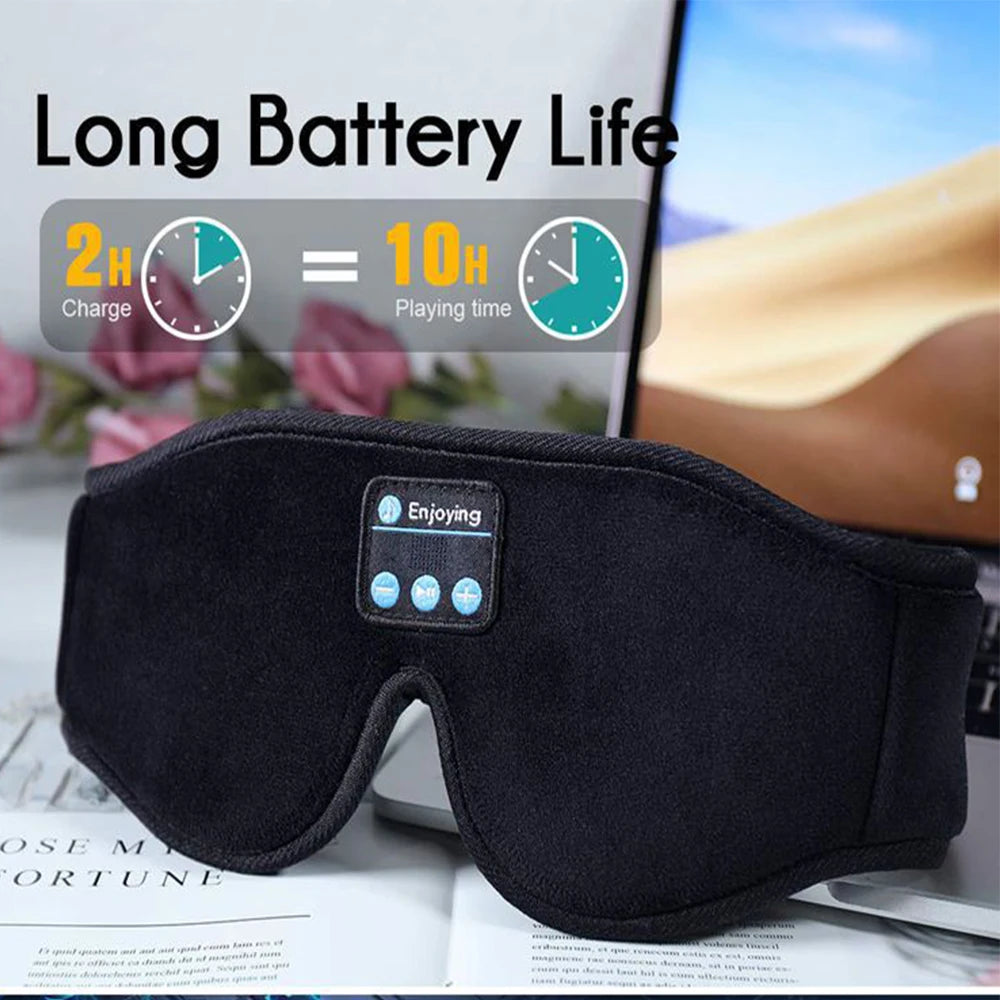 Enjoying Bluetooth meditation eye mask