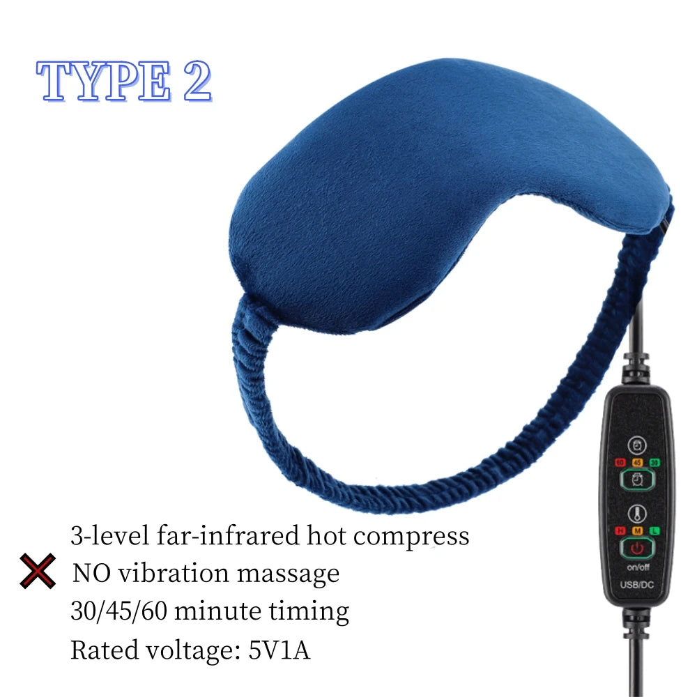 Hot Compress Eye Mask with controls