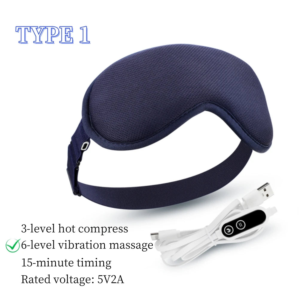 Hot Compress Eye Mask with controls